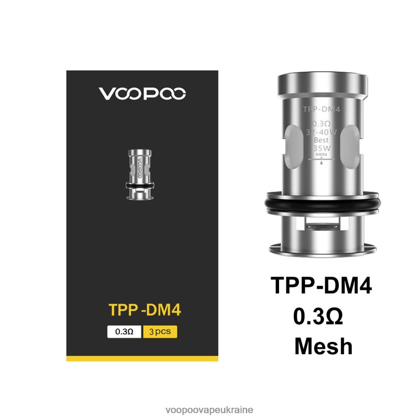 VOOPOO TPP котушки (3шт) tpp-dm4 | VOOPOO Ukraine PDH28V611