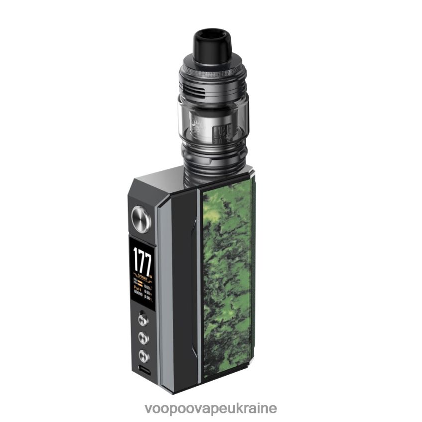 VOOPOO DRAG 4 комплект гарматний метал + лісовий зелений | Вейп VOOPOO V.Thru Pro PDH28V166