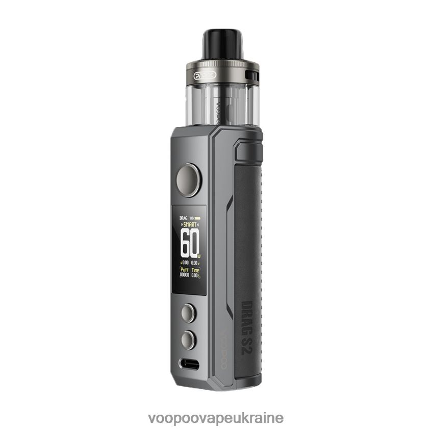 VOOPOO DRAG S2 набір pod mod сірий метал | Вейп VOOPOO Argus PDH28V260