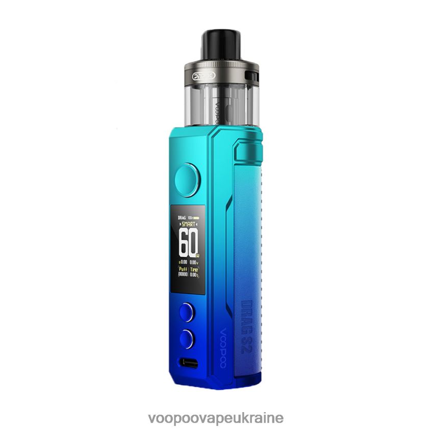 VOOPOO DRAG S2 набір pod mod блакитне небо | Вейп VOOPOO V.Thru Pro PDH28V156