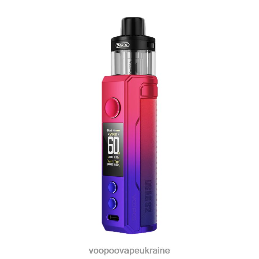 VOOPOO DRAG S2 набір pod mod сучасний червоний | Вейп VOOPOO Vmate E PDH28V258