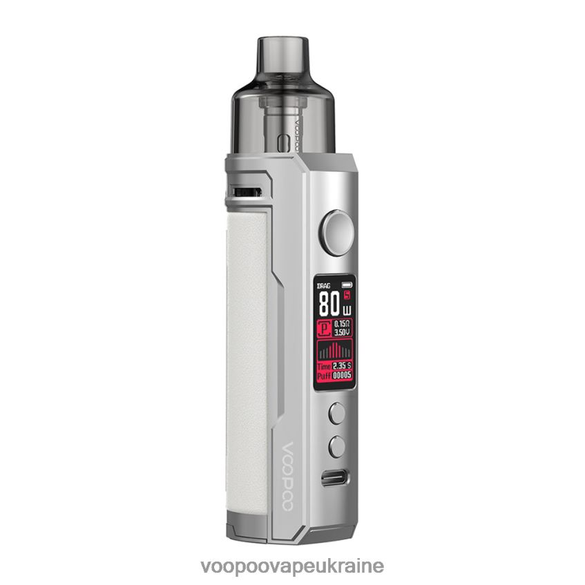VOOPOO DRAG X набір pod mod сріблясто-білий | Вейп VOOPOO Gene PDH28V177