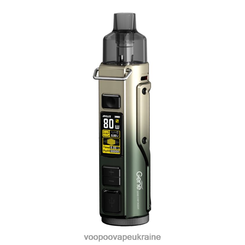VOOPOO ARGUS PRO набір pod mod чорно-зелене золото | Вейп VOOPOO Argus PDH28V30