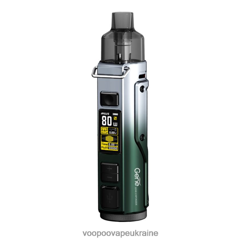 VOOPOO ARGUS PRO набір pod mod чорнувато-зелене срібло | Вейп VOOPOO Drag PDH28V29